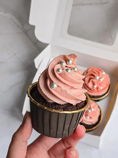 Festive celebration cupcakes with colorful toppings in Cambridgeshire