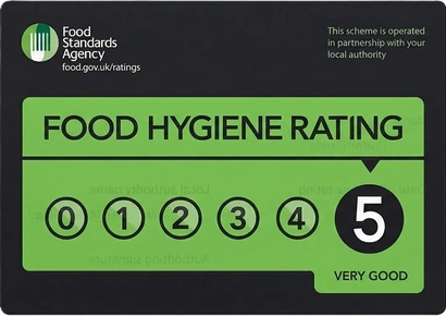 Dreamy Cake Bakery food hygiene rating 5 very good certificate